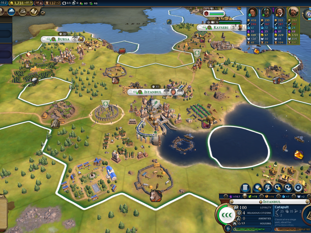 Civilization VI (Rise and Fall, Gathering Storm) – PC & Console&nbsp;Versions